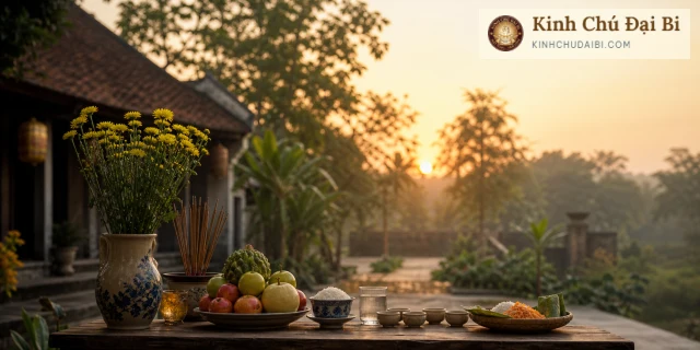 Minh họa cho Tập tục cúng cô hồn tháng 7: Hiểu đúng để giữ lòng thành và sự tiết độ